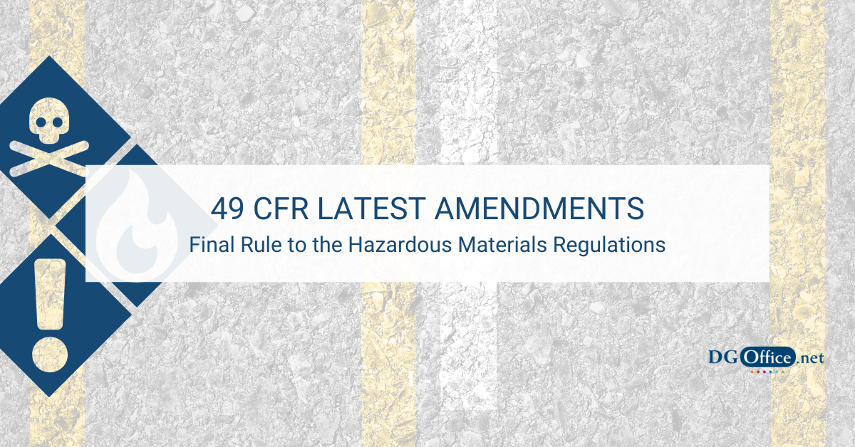 49 CFR amendments